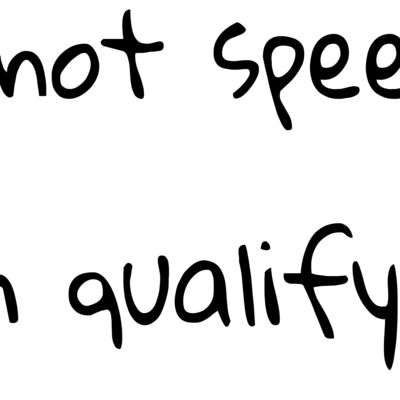 I’m not speeding, I’m qualifying. Thumbnail