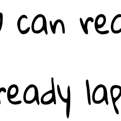 If you can read this, I’ve already lapped you. Thumbnail